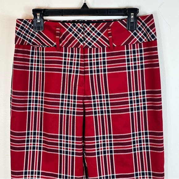 Vintage TOMMY HILFIGER Plaid Wide Leg Trouser Pants - Picture 2 of 8